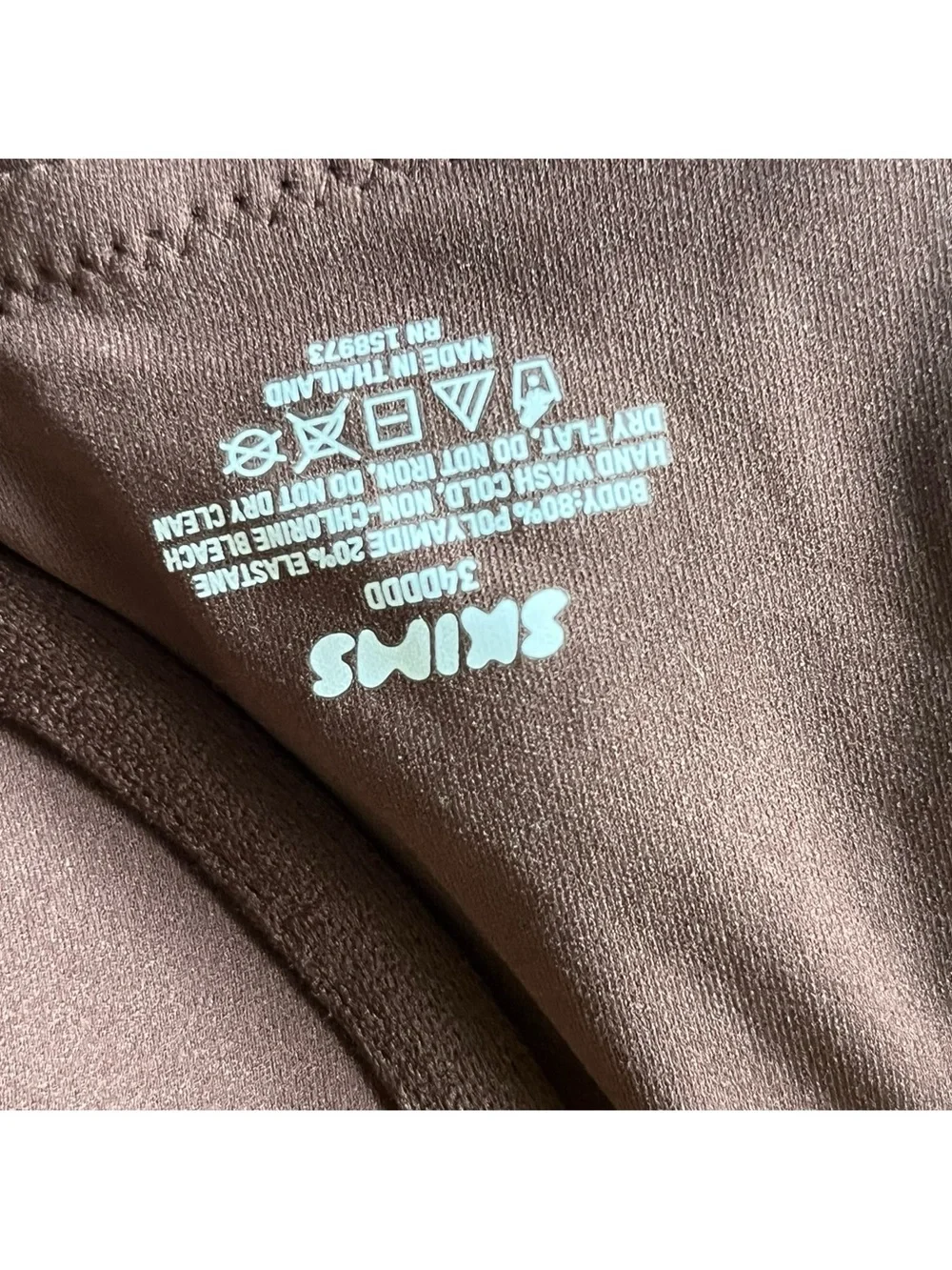 SKIMS Fits Everybody Unlined Demi Bra Cocoa Brown 34DDDD (34G) Underwire